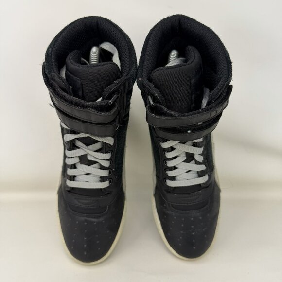 Puma Sky Hi Leather Hidden Wedge Shoes Black Gray Women’s Size 7.5 - Picture 5 of 7